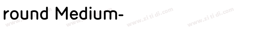 round Medium字体转换